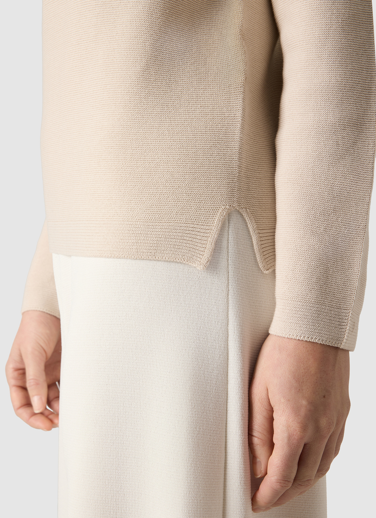 Pullover V-Ausschnitt 1/1 Arm, French Oak Detailansicht 1