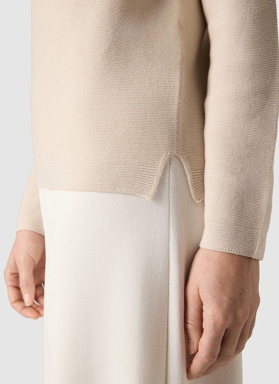 Pullover V-Ausschnitt 1/1 Arm French Oak Frontansicht