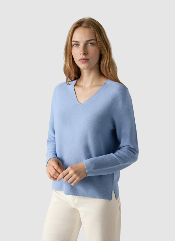 Pullover V-Ausschnitt 1/1 Arm Endless Sky Frontansicht