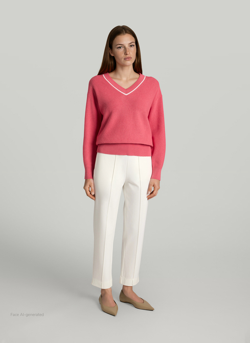 Pullover V-Ausschnitt 1/1 Arm width=