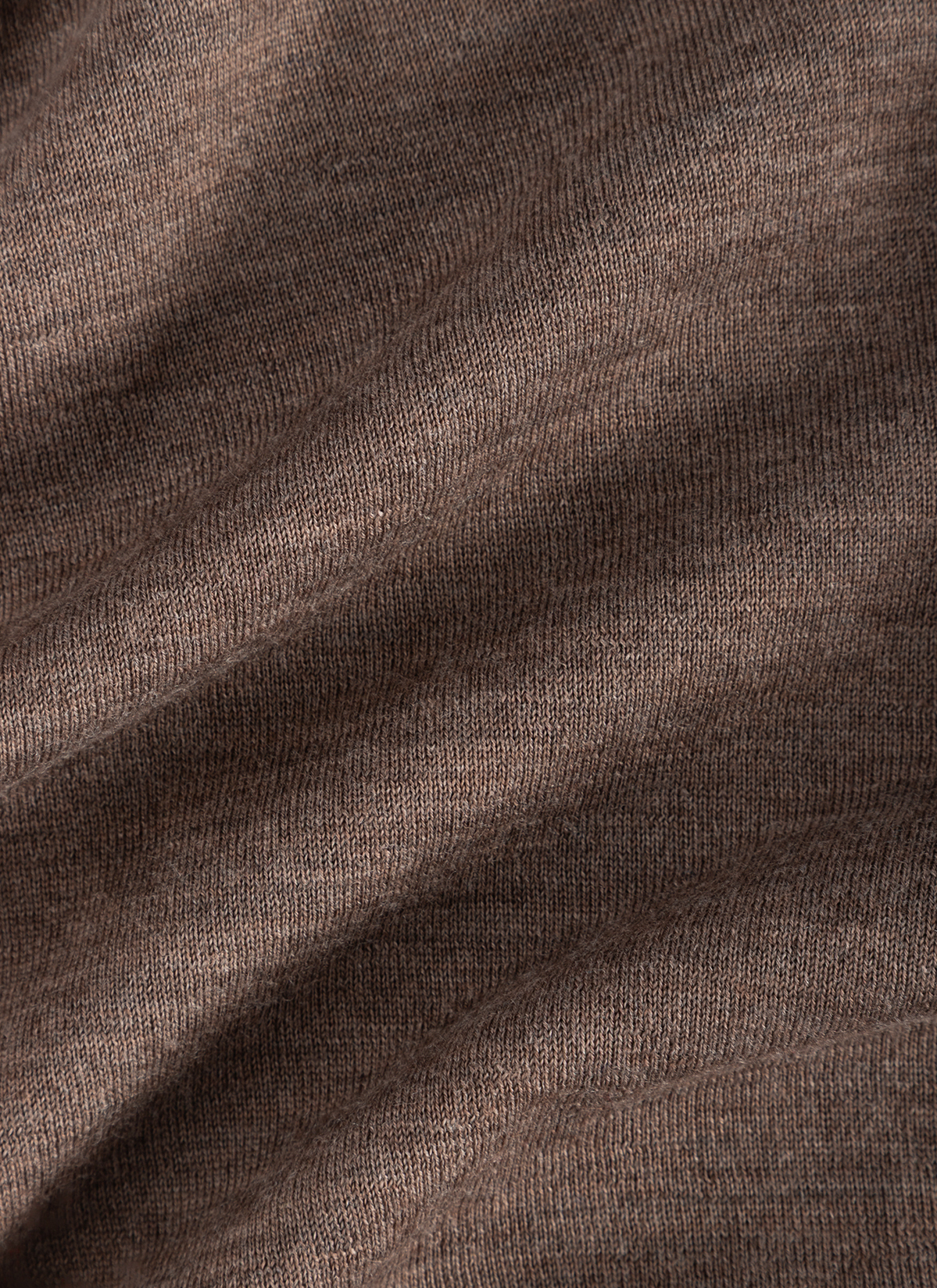 Pullover Rundhals 1/1 Arm, Brownie