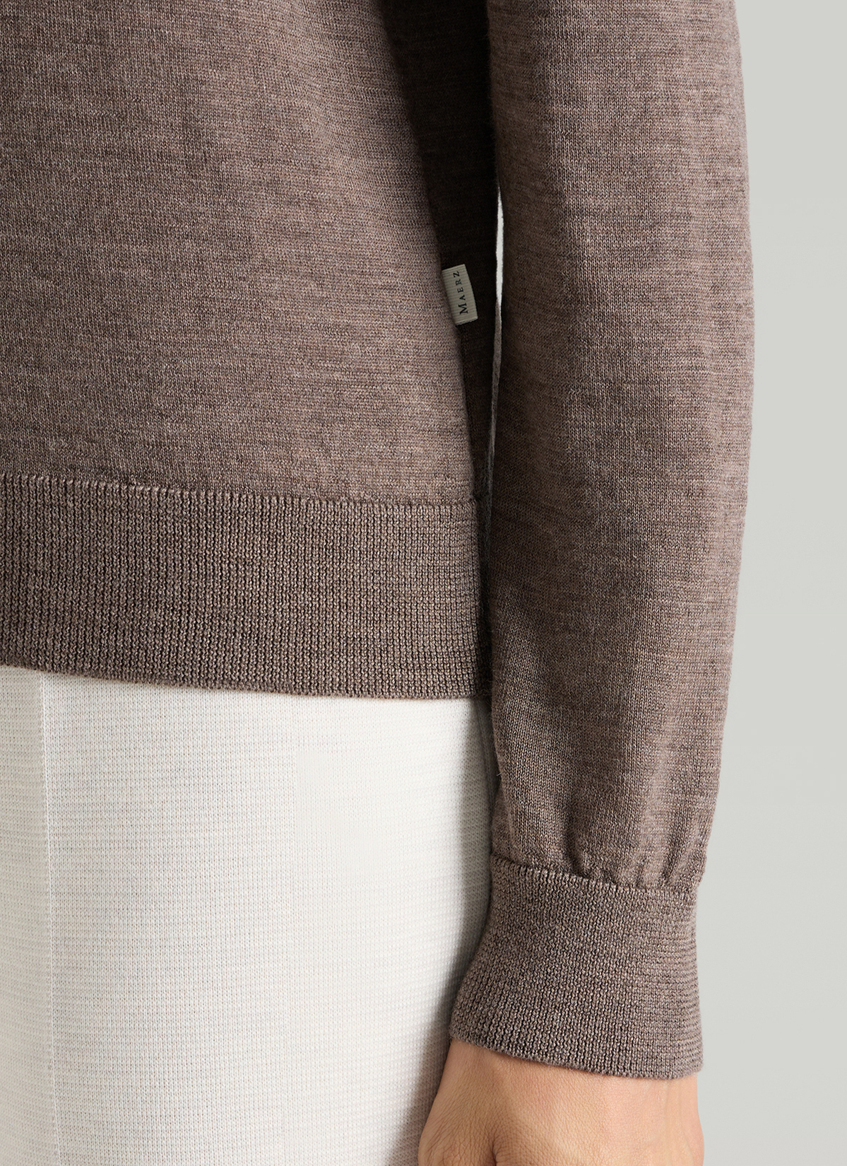 Pullover V-Ausschnitt 1/1 Arm, Brownie Detailansicht 1