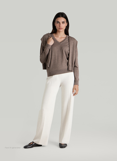 Pullover V-Ausschnitt 1/1 Arm width=