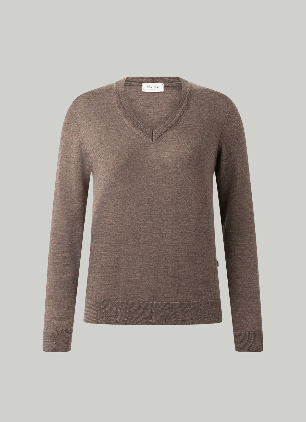 Pullover V-Ausschnitt 1/1 Arm, Brownie