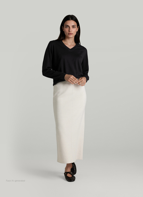 Pullover V-Ausschnitt 1/1 Arm width=