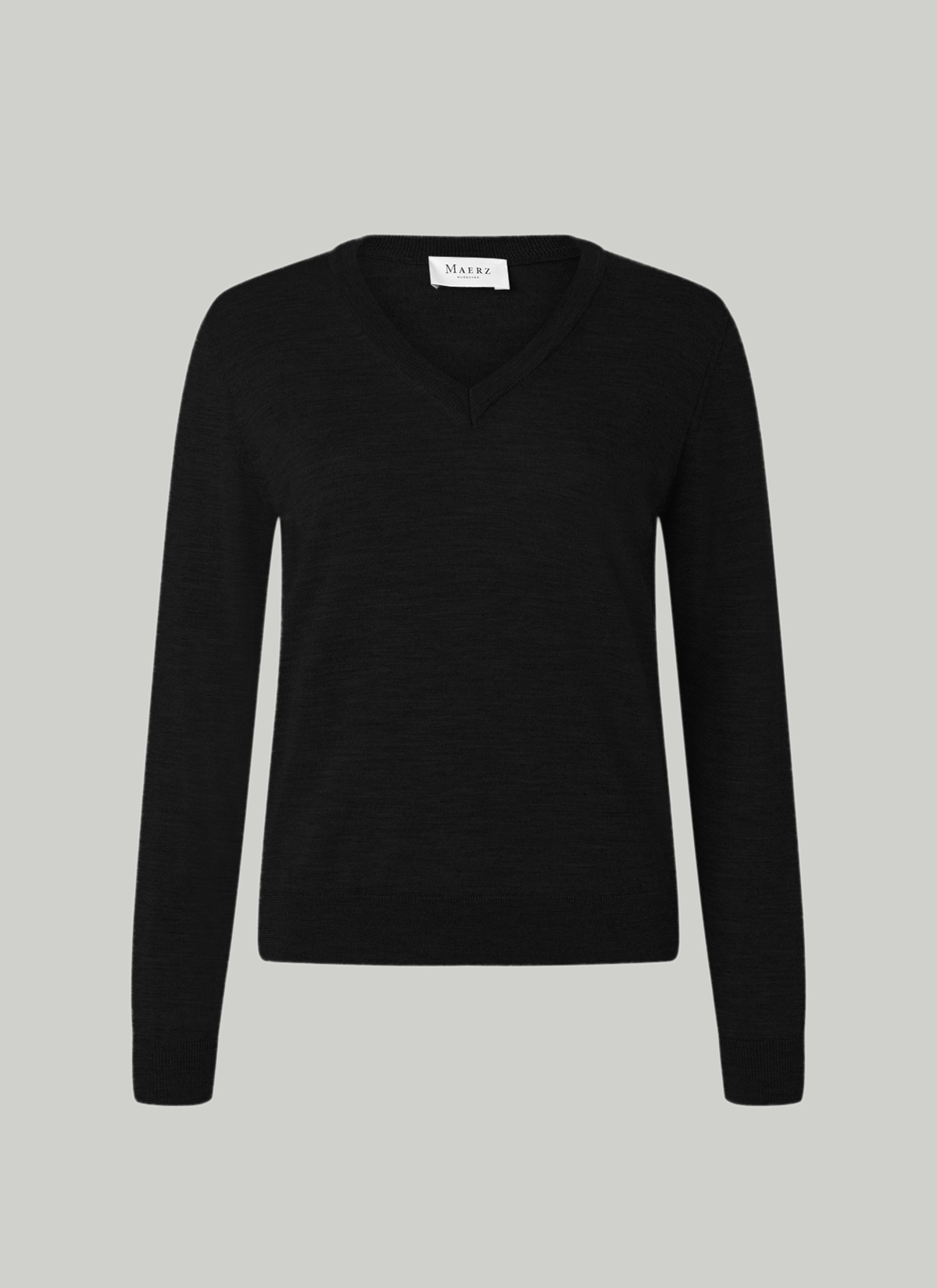 Pullover V-Ausschnitt 1/1 Arm, Black