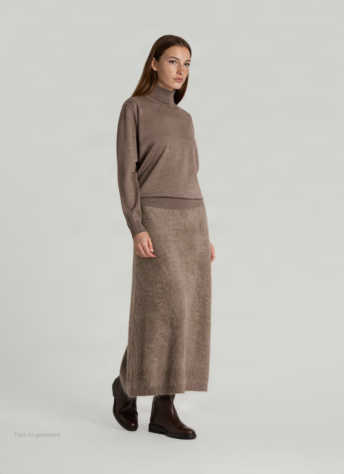 Pullover Rundhals 1/1 Arm, Brownie Detailansicht 2