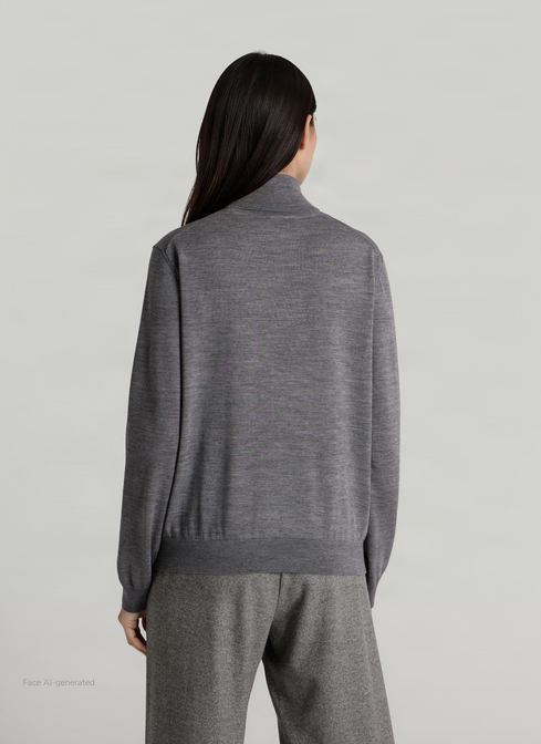 Pullover Rundhals 1/1 Arm, Shark Skin Rückansicht