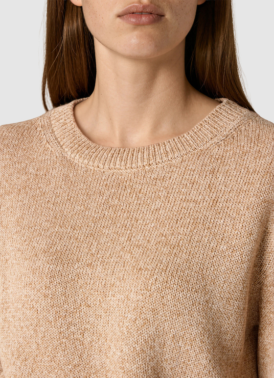 Pullover Rundhals 1/1 Arm Sesame Frontansicht