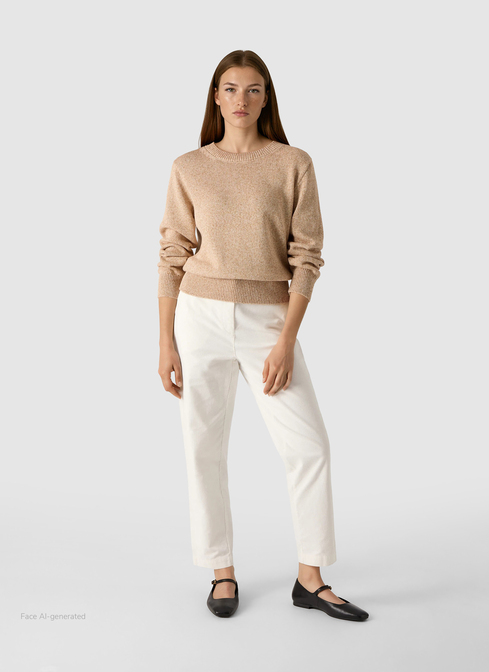 Pullover Rundhals 1/1 Arm width=