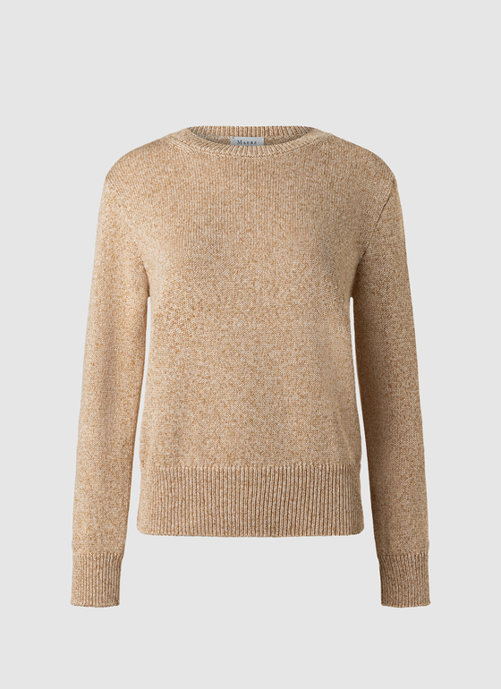 Pullover Rundhals 1/1 Arm Sesame Frontansicht