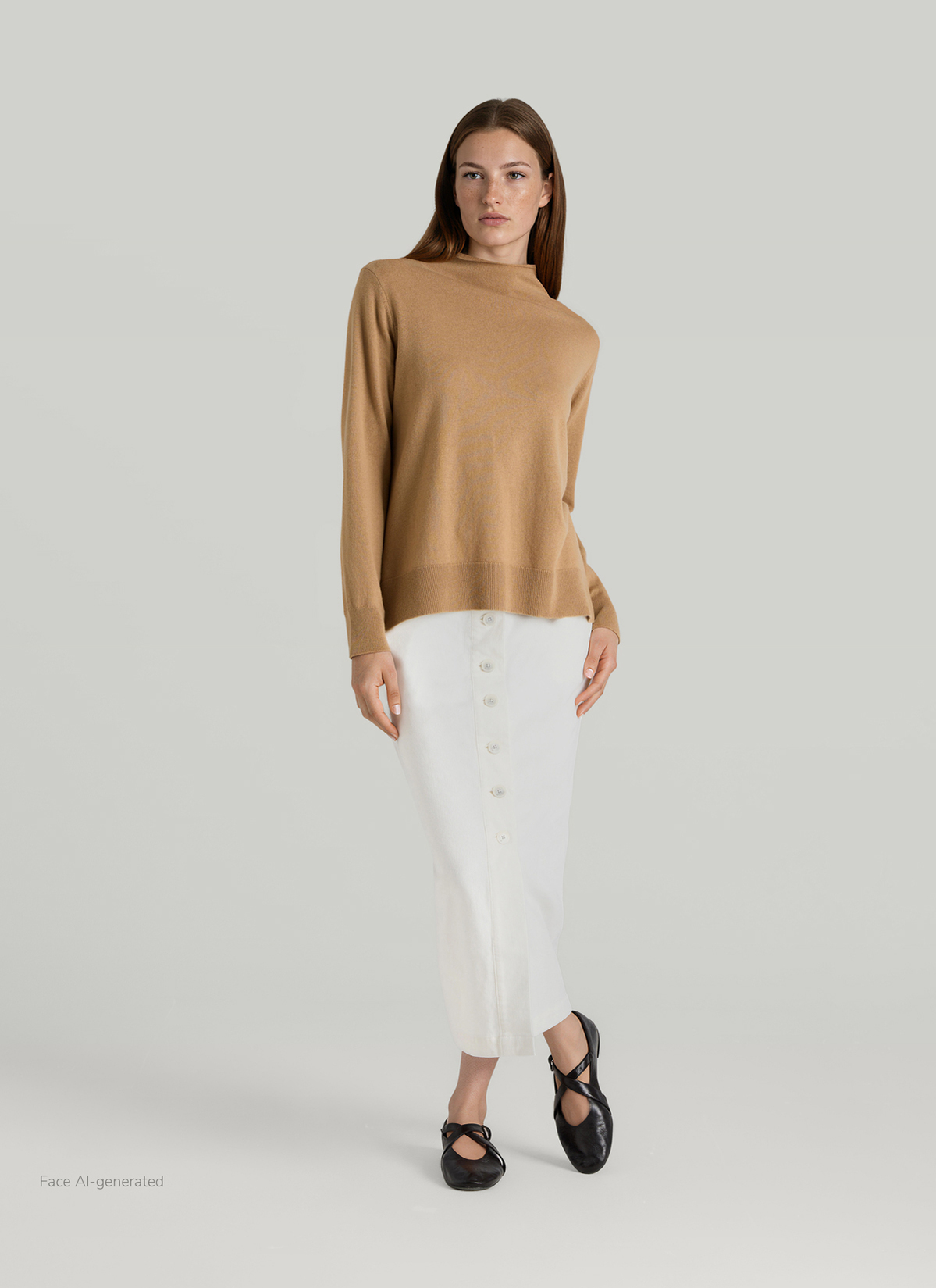 Pullover Stehkragen 1/1 Arm, Pumpkin Spice Detailansicht 2