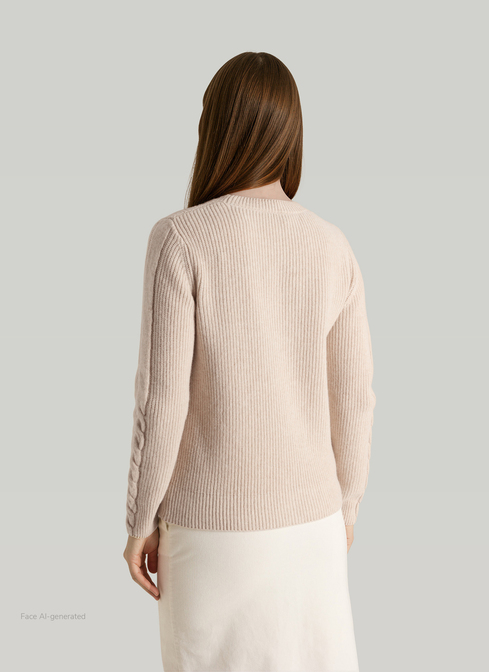 Pullover Rundhals 1/1 Arm width=