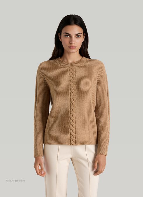 Pullover Rundhals 1/1 Arm width=