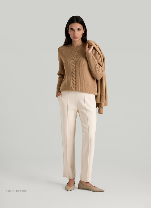 Pullover Rundhals 1/1 Arm width=