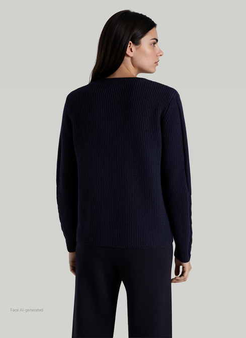 Pullover Rundhals 1/1 Arm width=