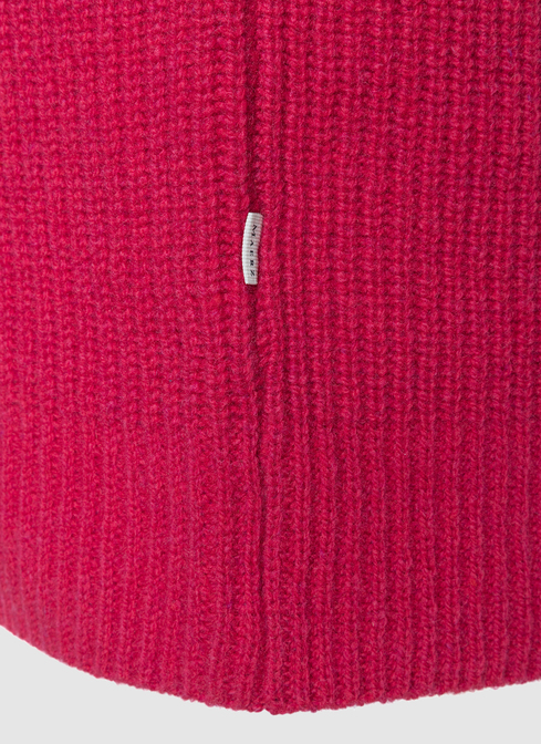 Pullover Rundhals 1/1 Arm, Peony Red Detailansicht 1