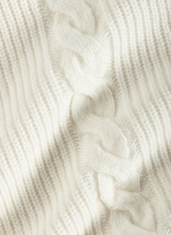 Pullover Rundhals 1/1 Arm New White Frontansicht