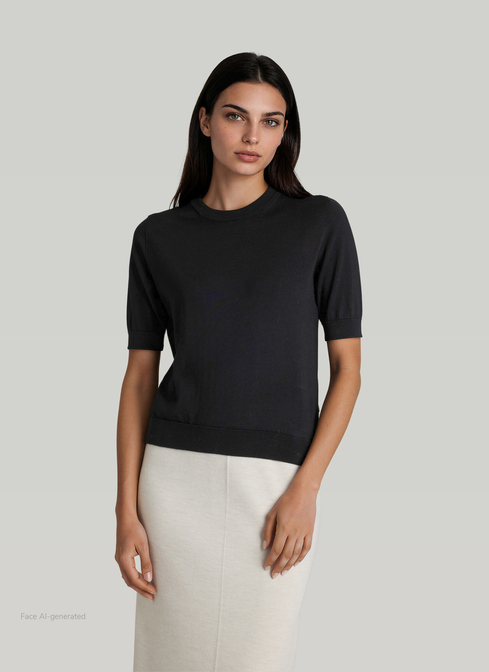 Pullover Rundhals 1/1 Arm width=