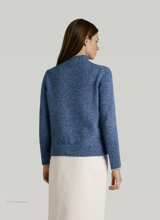 Pullover Stehkragen 1/1 Arm Nordic Light Frontansicht
