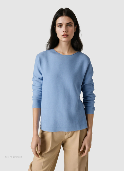 Pullover Rundhals 1/1 Arm width=