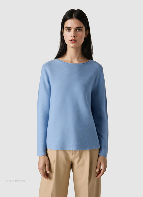 Pullover Rundhals 1/1 Arm width=