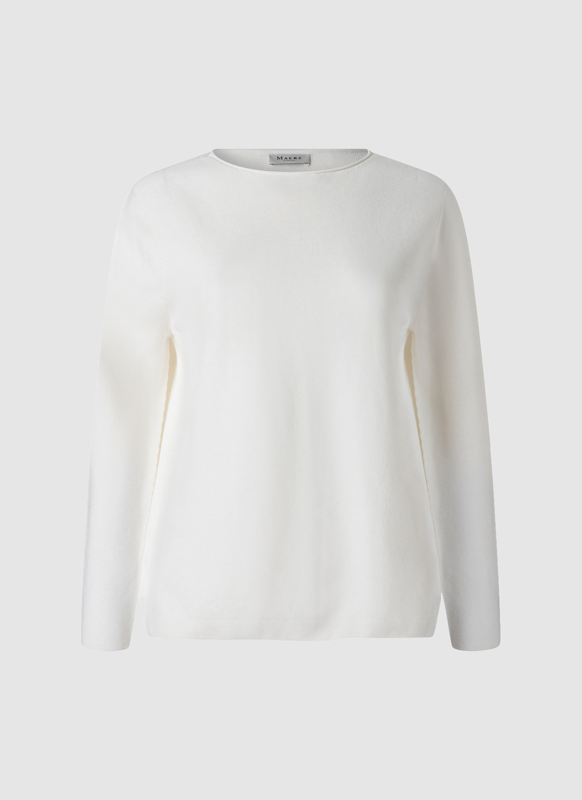 Pullover Rundhals 1/1 Arm, New White