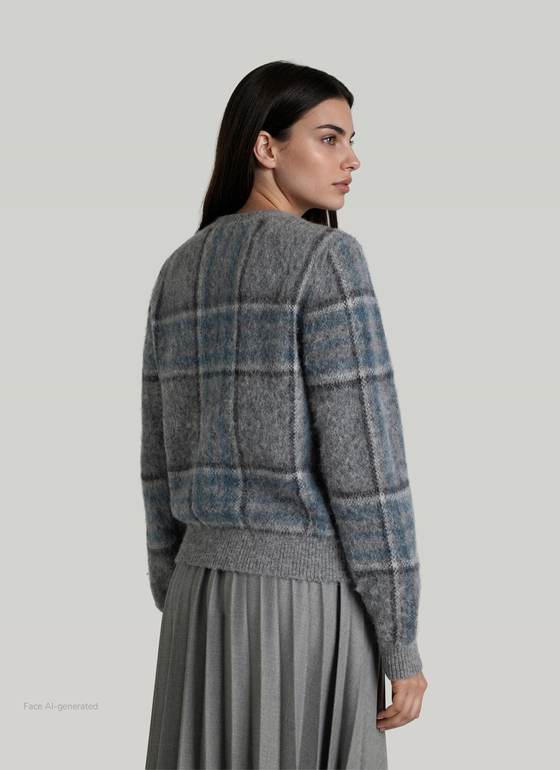 Pullover Rundhals 1/1 Arm Autumn Mist Frontansicht