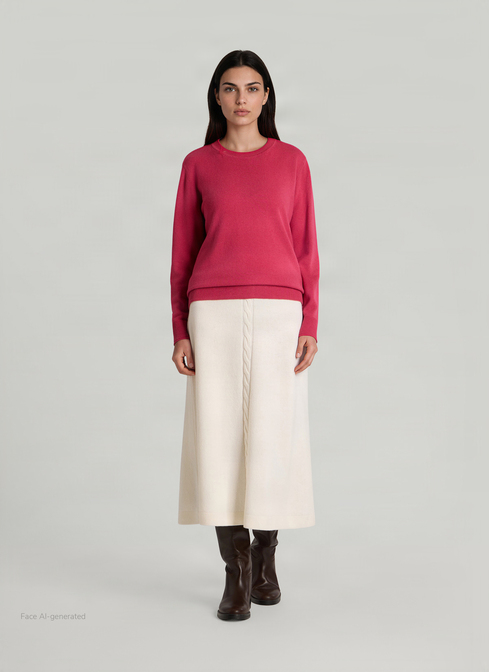 Pullover Rundhals 1/1 Arm width=