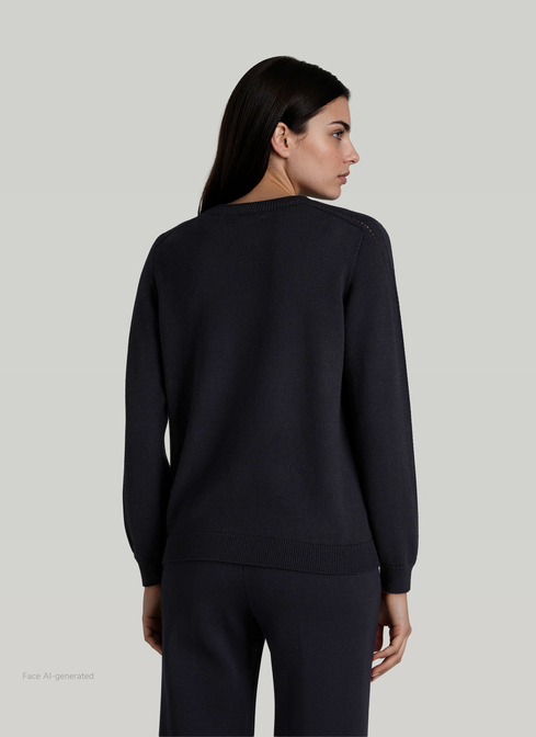 Pullover Rundhals 1/1 Arm width=