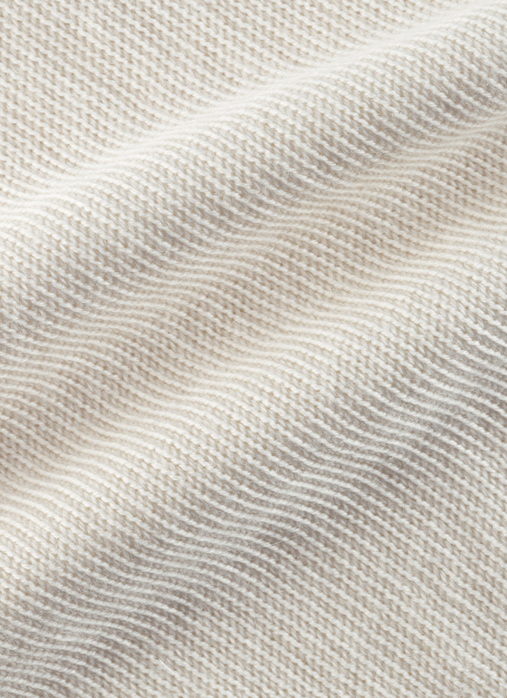 Pullover Rundhals 1/1 Arm New White Frontansicht
