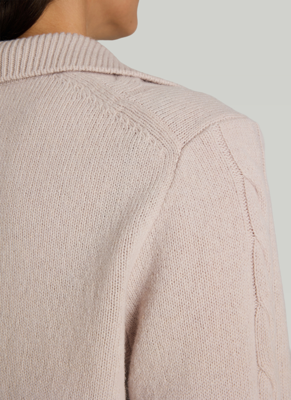 Pullover Polokragen 1/1 Arm, Autumn Stone Detailansicht 1