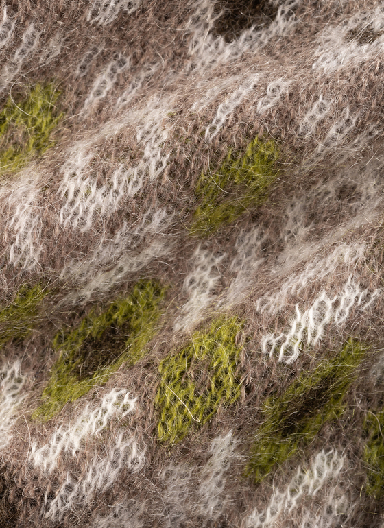 Pullover Rundhals 1/1 Arm Taupe Grey Frontansicht