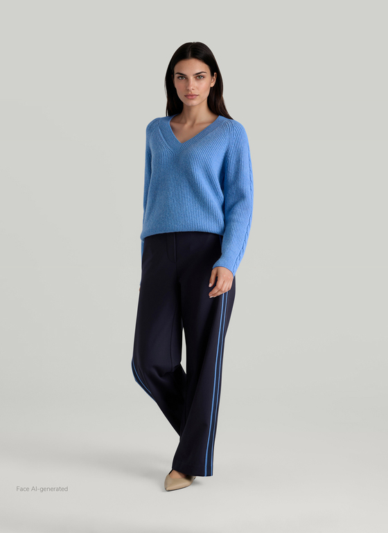 Pullover Rundhals Dutch Blue Frontansicht