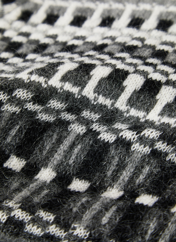 Pullover Rundhals 1/1 Arm Granite Grey Frontansicht