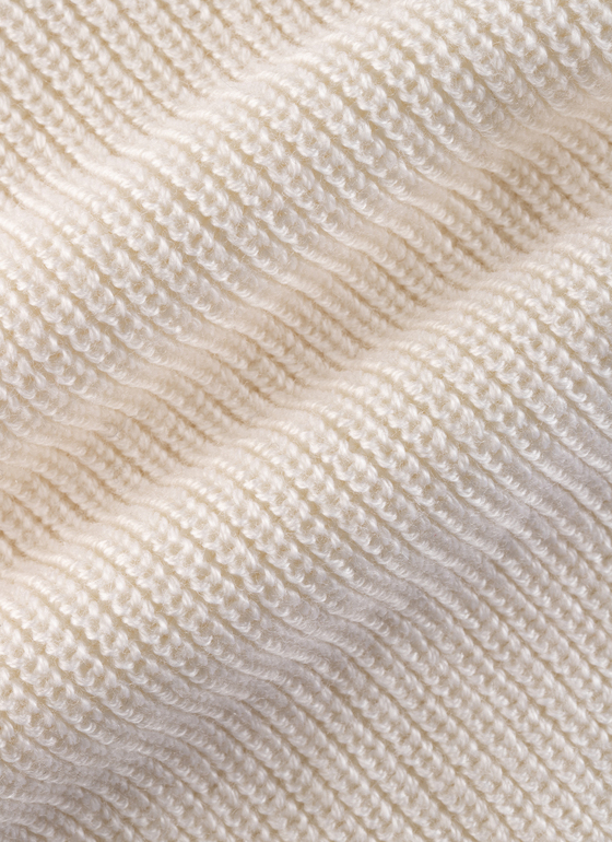 Pullover Troyer 1/1 Arm New White Frontansicht