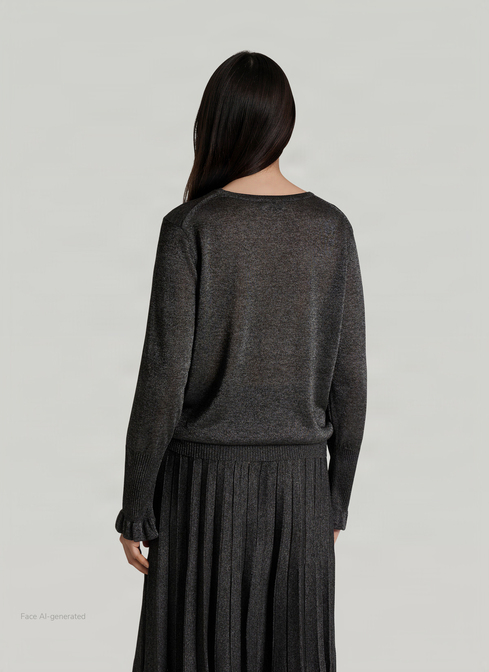 Pullover Rundhals 1/1 Arm width=