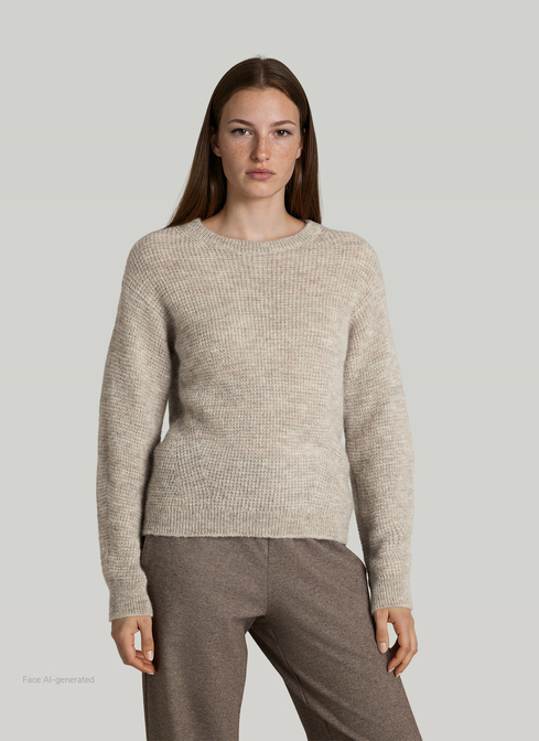 Rundhals 3/4 Arm PULLOVER width=