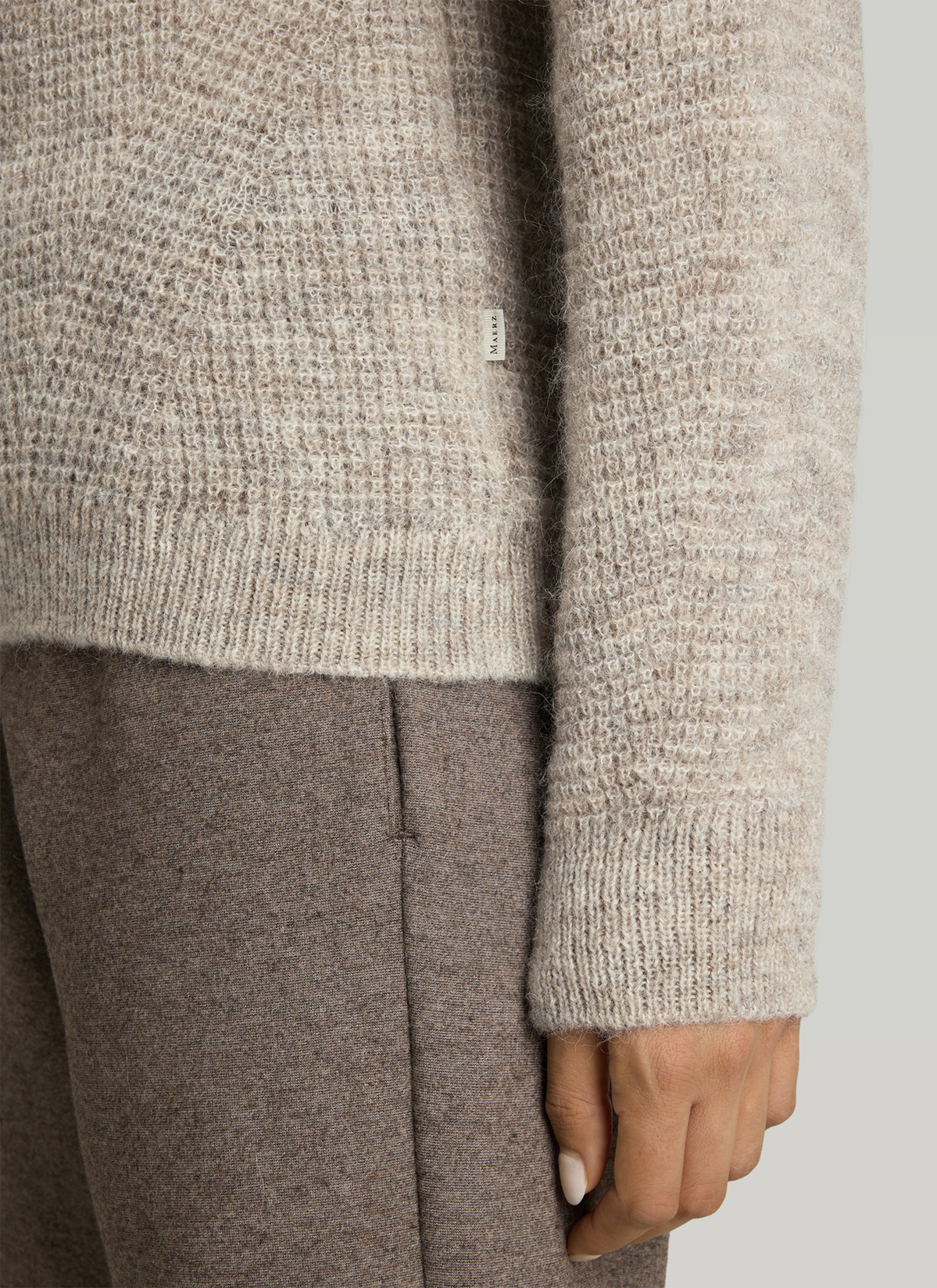 Rundhals 3/4 Arm PULLOVER, Autumn Stone Detailansicht 1