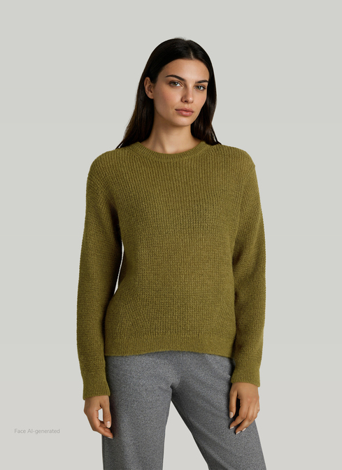Rundhals 3/4 Arm PULLOVER width=