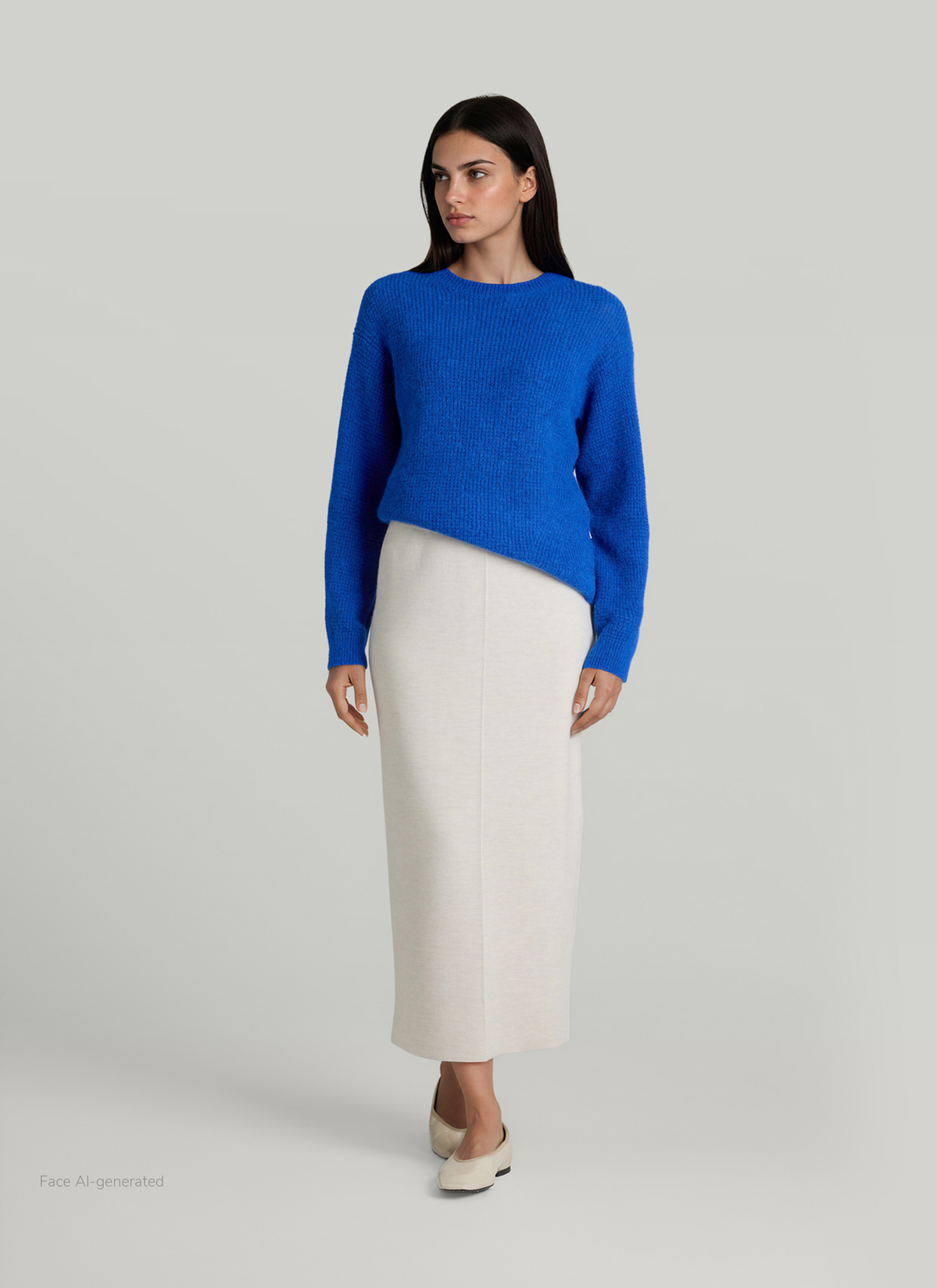 Rundhals 3/4 Arm PULLOVER, Nordic Light Detailansicht 2