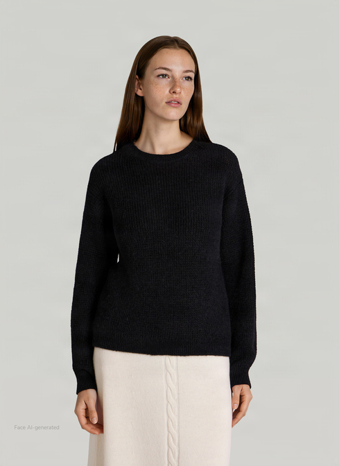 Rundhals 3/4 Arm PULLOVER width=