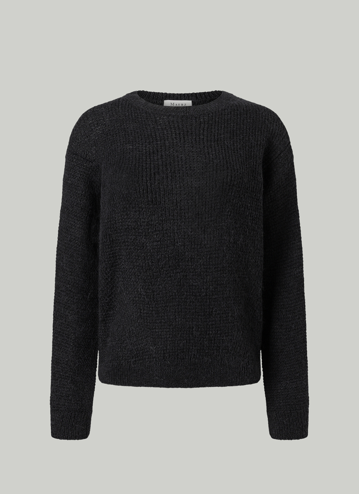 Rundhals 3/4 Arm PULLOVER, Black