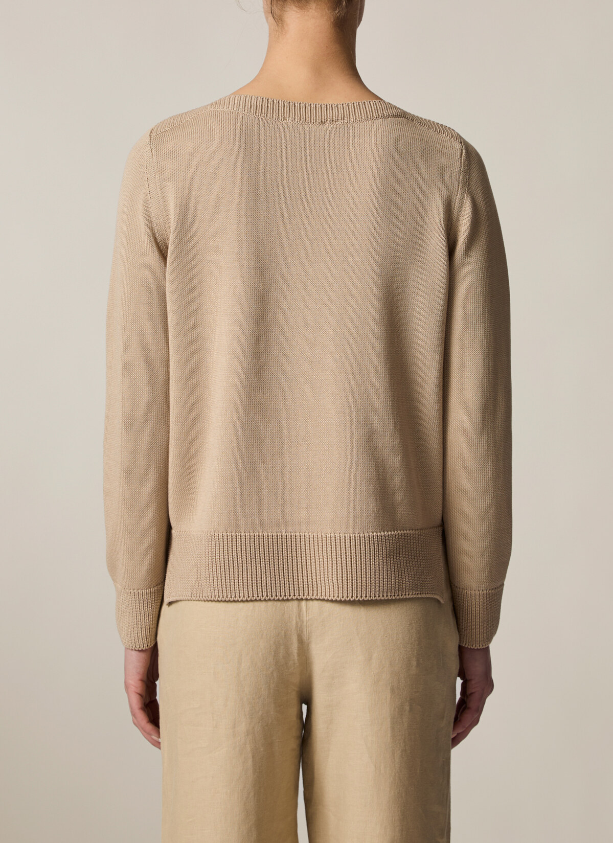 Pullover 1/1 Arm, Beach Brown Rückansicht
