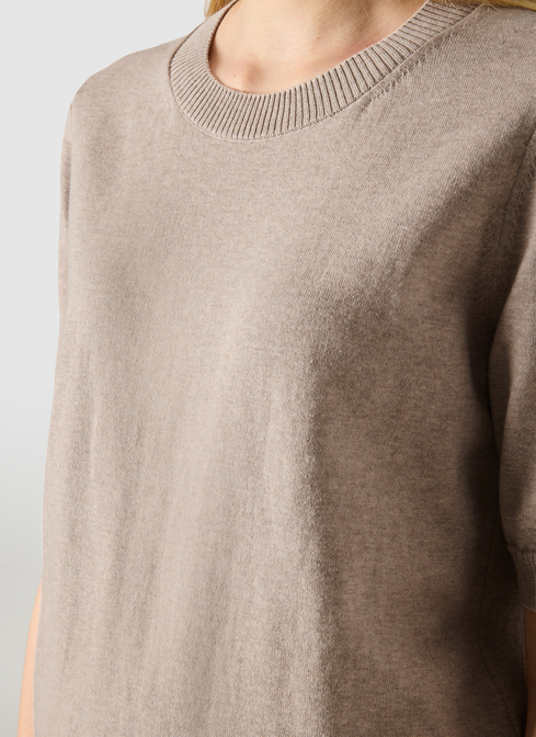 Pullover Rundhals 1/2 Arm width=