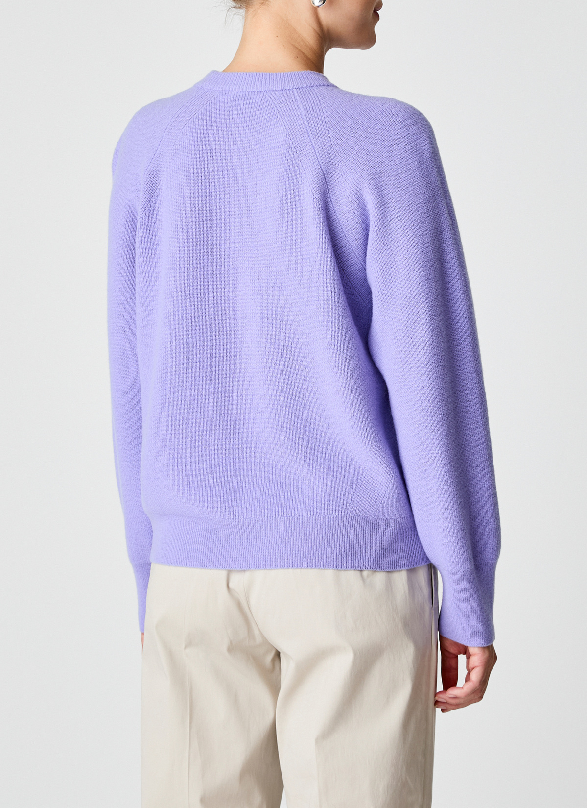 Pullover Rundhals 1/1 Arm, Frosted Lavender Rückansicht