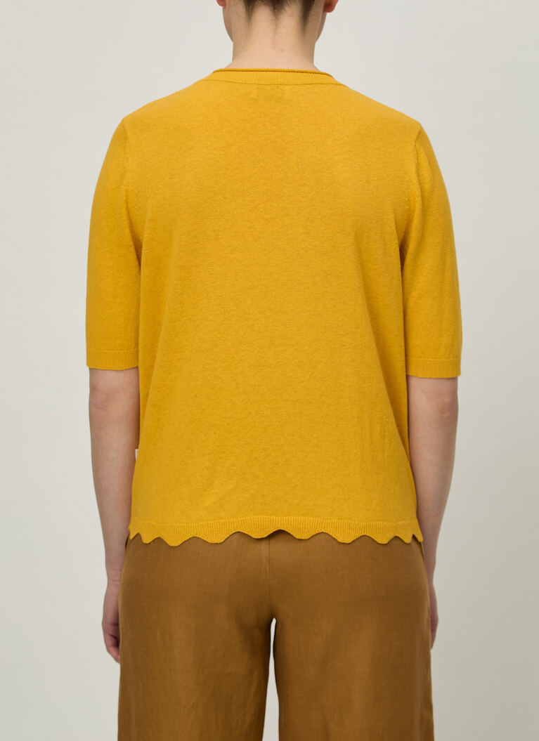Shirt Polohemd, Knopf 1/2 Arm, Sunflower Rückansicht
