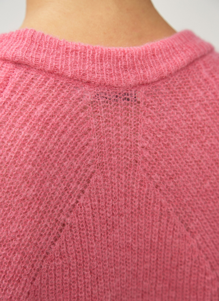 Pullover Rundhals 1/1 Arm, Azalea Detailansicht 2