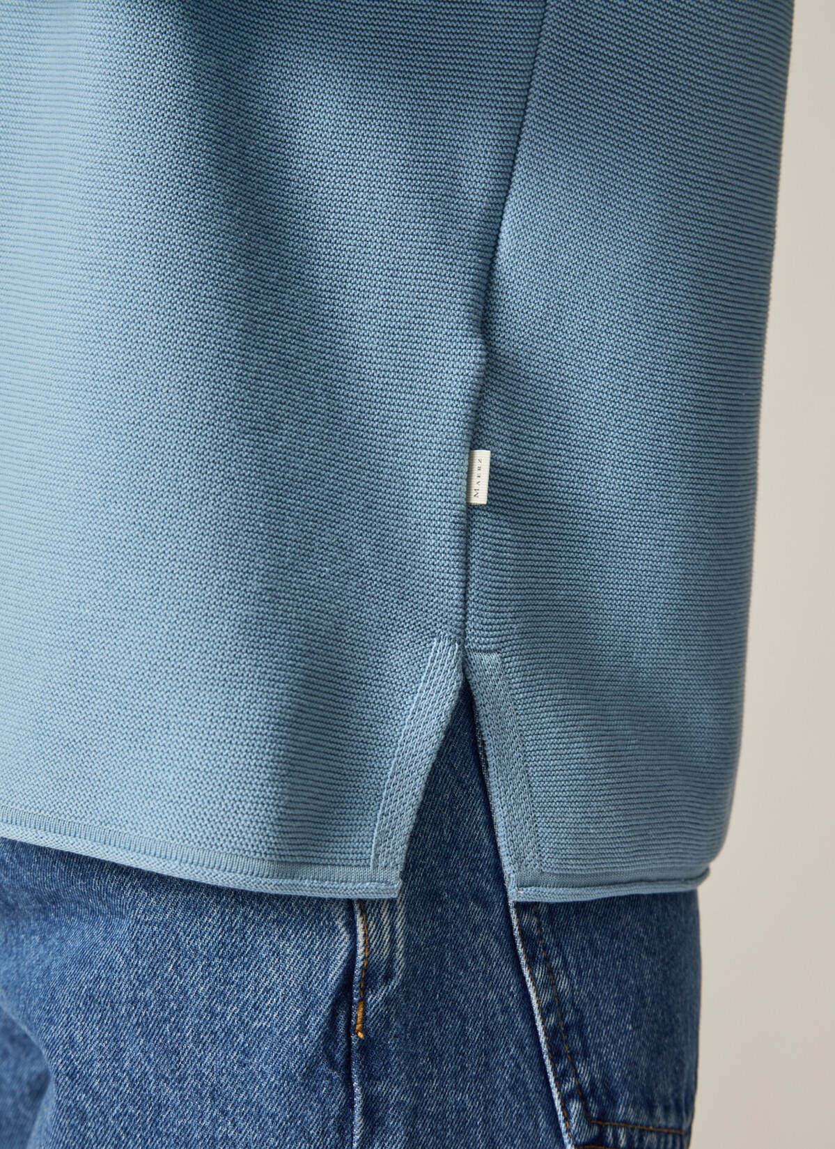 Pullover Rundhals 1/1 Arm, Sea Foam Detailansicht 2