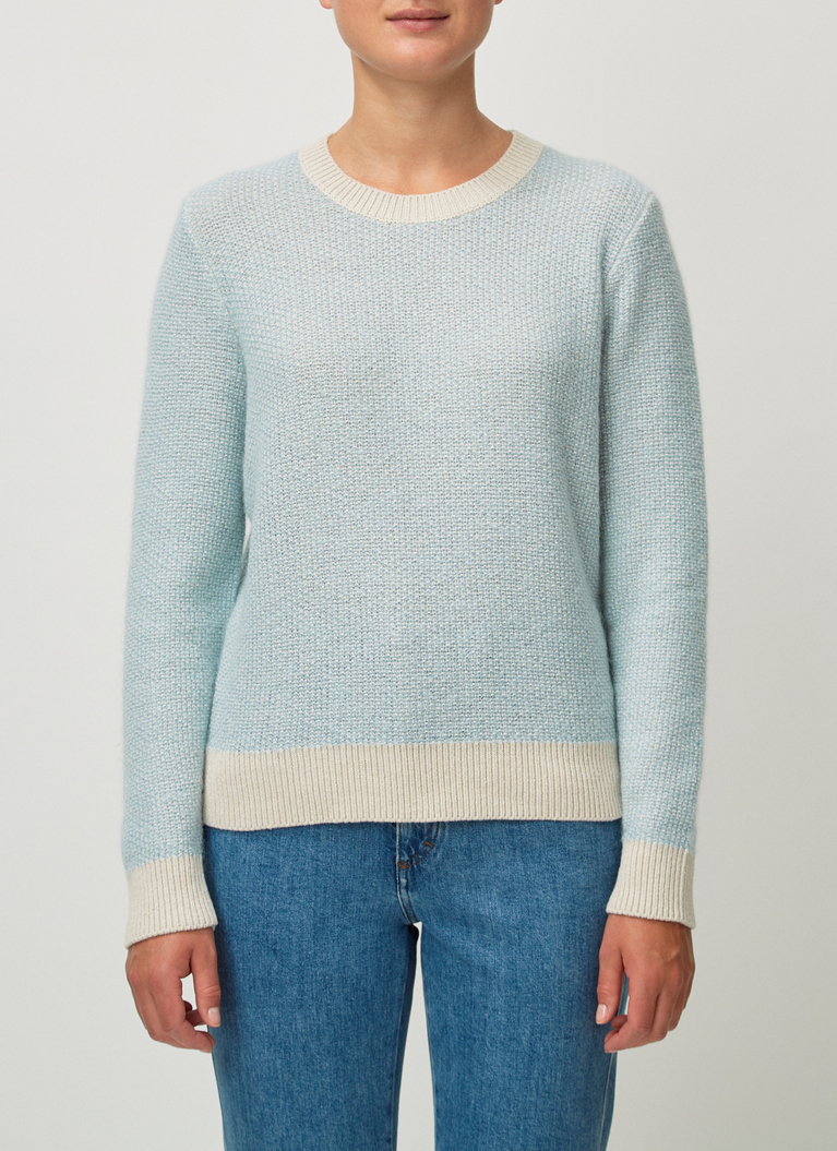Pullover Rundhals 1/1 Arm, Marzipan Detailansicht 1